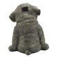 15 Inches Resin Slouching Dog Accent Decor with Solar Glasses Antique Gold By Casagear Home BM238228