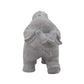 16 Inches Resin Elephant Accent Decor with Baby Gray By Casagear Home BM238230