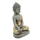 Sitting Buddha Design Resin Accent Decor Gray By Casagear Home BM238266