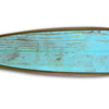 76 Inch Wooden Surfboard Wall Decor Blue and Brown - BM238290 By Casagear Home BM238290