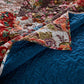 Riga 3 Piece Floral Print Fabric Full Queen Quilt Set Multicolor - BM238351 By Casagear Home BM238351