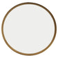 30 Inches Round Metal Encased Accent Mirror Gold - BM238384 By Casagear Home BM238384