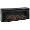 43 Inches Electric Fireplace Insert with Log Set Look, Black - BM238418 By Casagear Home