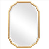 Vanity Mirror | 32" | Curved Design Wood Frame | Gold