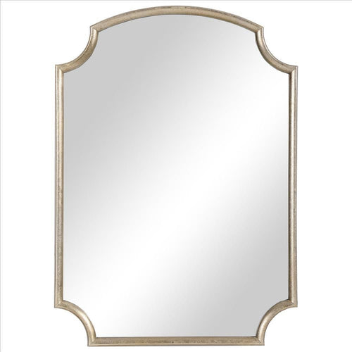Accent Mirror | 28" | Arched Top | Concave Corners | Gold