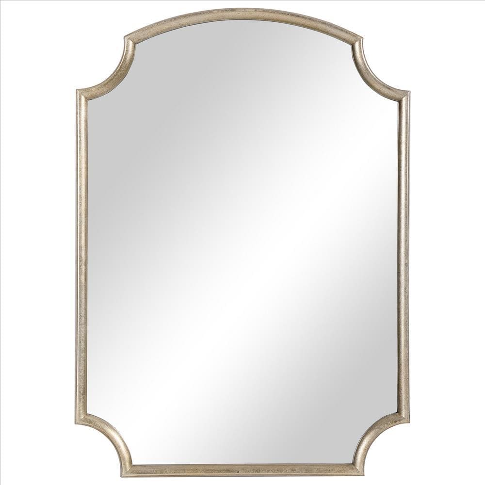 Accent Mirror | 28" | Arched Top | Concave Corners | Gold