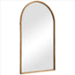 39 Inches Arched Top Metal Frame Accent Mirror Gold By Casagear Home BM239371