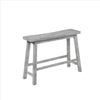 Bench | Saddle Design | Wood | Grain Details | Gray