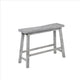 Bench | Saddle Design | Wood | Grain Details | Gray