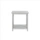 1 Open Shelf Wooden End Table with X Shaped Accents White By Casagear Home BM239762