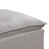 Fabric Upholstered Ottoman with Pillow Top Seat and Welt Trim Gray By Casagear Home BM239782