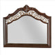 Mirror | Molded Wood Frame | Ornate Detail | Brown | Casagear Home