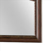 Molded Wooden Frame Mirror with Ornate Detailing Brown By Casagear Home By Casagear Home BM239800