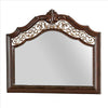 Molded Wooden Frame Mirror with Ornate Detailing, Brown By Casagear Home By Casagear Home