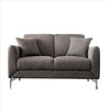 Loveseat | 54" | Fabric Seat | Metal Legs | Gray