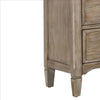 2 Drawer Wooden Nightstand with USB Slot Gray By Casagear Home BM240046