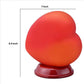 Table Lamp with Heart Shaped Glass Shade Red By Casagear Home BM240309