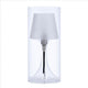 Table Lamp | Hurricane Style | Frosted Glass Shade | Clear