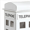 Telephone Booth Jewelry Box with 2 Drawers White By Casagear Home BM240351