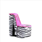 High Heel Zebra Shoe Jewelry Box with 3 Hooks, Multicolor By Casagear Home
