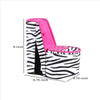 High Heel Zebra Shoe Jewelry Box with 2 Hooks Multicolor By Casagear Home BM240364