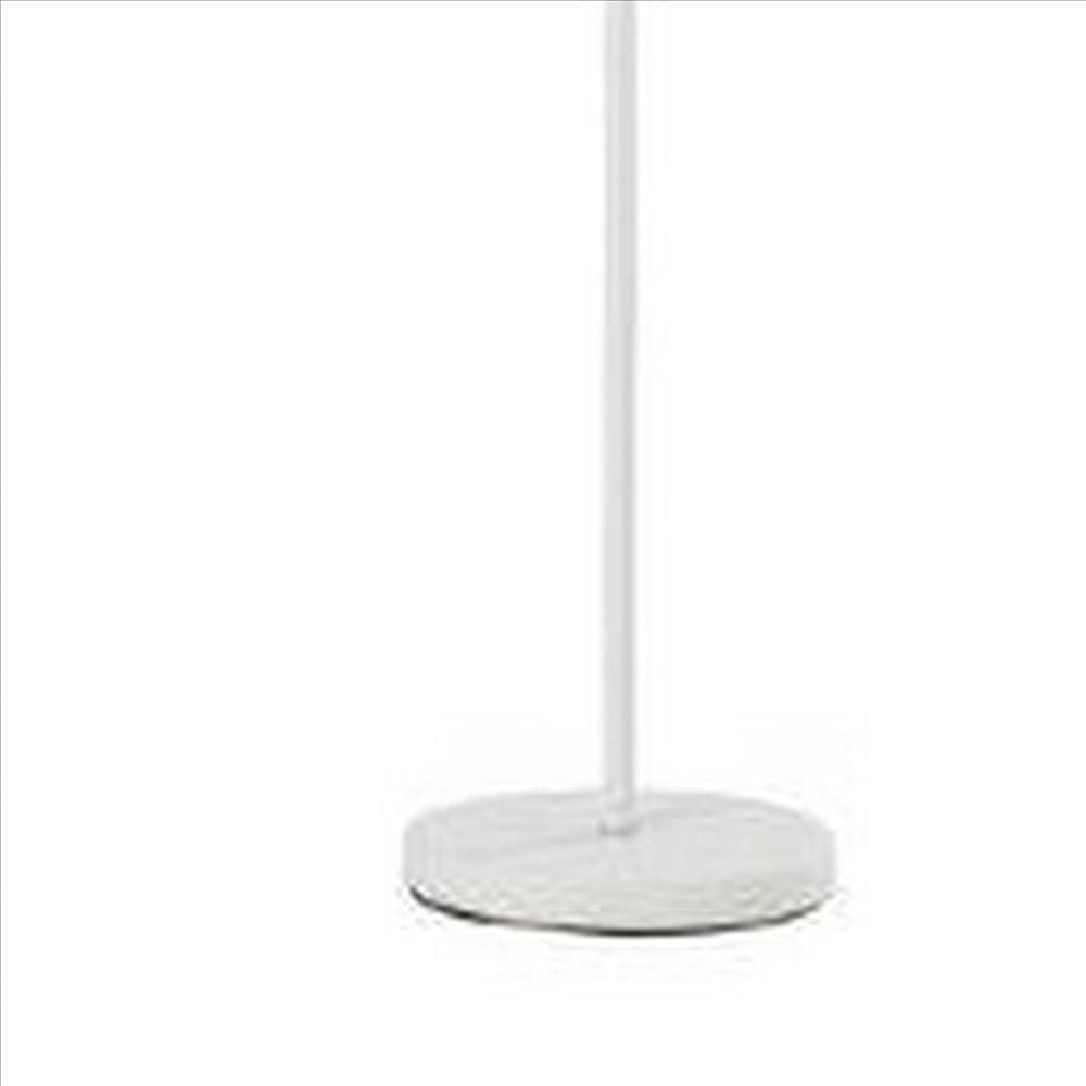 Floor Lamp with Adjustable and Bendable Gooseneck White By Casagear Home BM240393