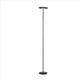 Floor Lamp | Adjustable Torchiere Head | Sleek Metal Body | Black