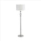 Floor Lamp | Metal Frame | Crystal Accent | White