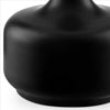 Table Lamp with Teardrop Metal Base and Fabric Shade Black By Casagear Home BM240453