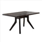 Dining Table with Wooden Top and Angled Legs, Brown By Casagear Home