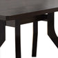 Dining Table with Wooden Top and Angled Legs Brown By Casagear Home BM240835