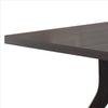 Dining Table with Wooden Top and Angled Legs Brown By Casagear Home BM240835