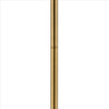 Floor Lamp with Crystal Orb and Metal Stalk Support Gold By Casagear Home BM240877