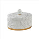 Jewelry Box | Baroque Scroll Design | Crystal Accent | White