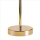 Metal Stalk Design Table Lamp with Hanging Crystals Shade Gold By Casagear Home BM240890