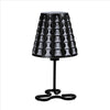Table Lamp | Plastic Shade | Open Clover Base | Black