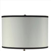 Table Lamp with Curved Tubular Body and Round Base Silver By Casagear Home BM240916