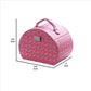 Travel Jewelry Case with 2 Drawer Storage and Wavy Textured Pattern Pink By Casagear Home BM240928