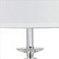 Turned Tubular Crystal Body Table Lamp Clear By Casagear Home BM240935