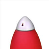 Kid Table Lamp with Rocket Design Silhouette Red By Casagear Home BM240954