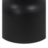 Round Top Modern Metal Accent Table Large Black By Casagear Home BM240966