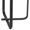 2 Tier Rectangular Modern Metal Accent Table Black By Casagear Home BM240970