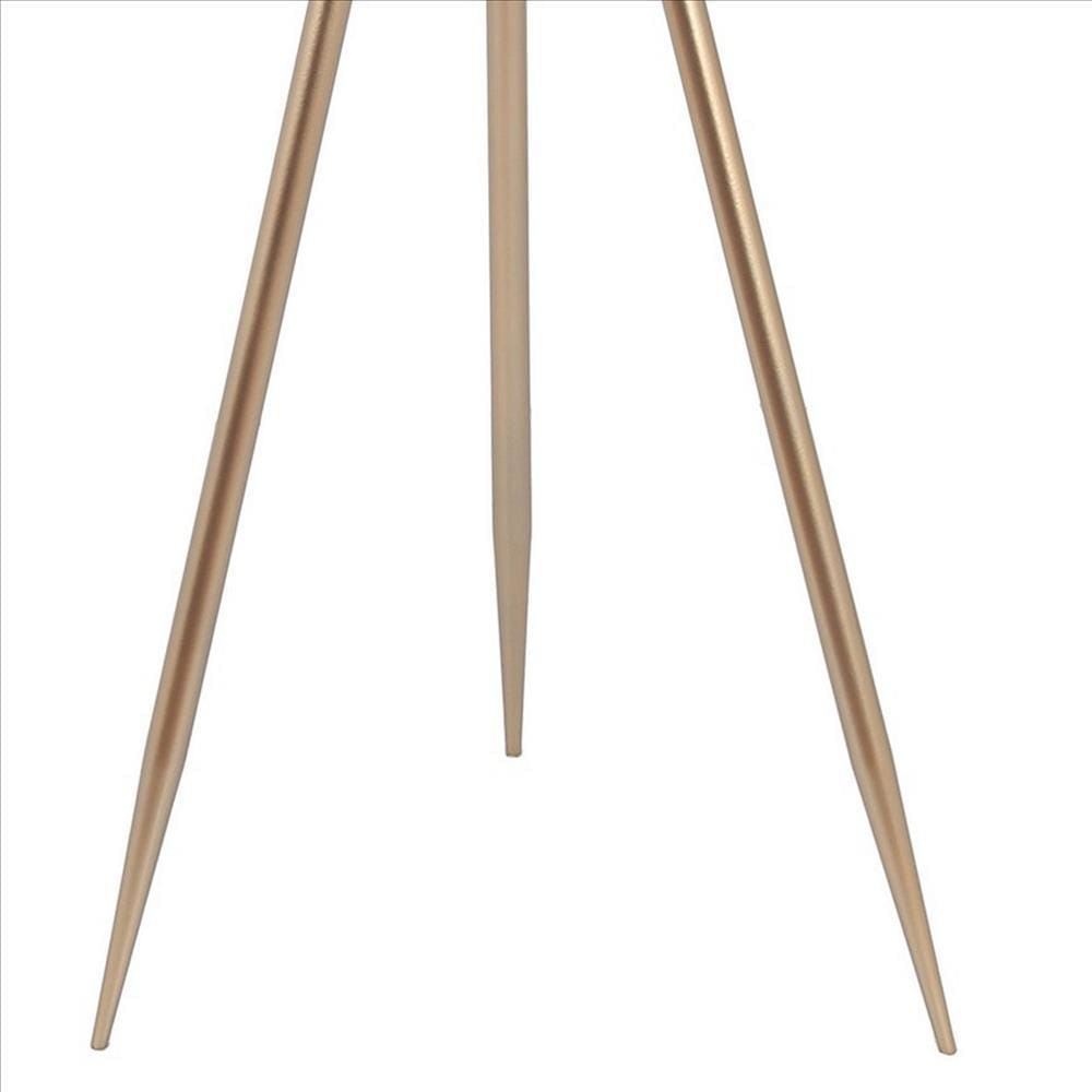 29.5’’ Dome Lattice Metal Planter with Tripod Peg Legs Set of 2 Gold By Casagear Home BM241062