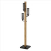 Lennox Floor Lamp | 3 Mesh Shades | 65" | Brown | Black
