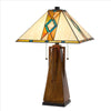 Nova Table Lamp | Tiffany Shade | Geometric Design | Multicolor