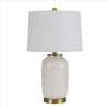 Piper Table Lamp | Dotted Ceramic Body | 13" | White