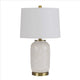 Piper Table Lamp | Dotted Ceramic Body | 13" | White
