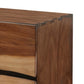 Nightstand with 2 Drawers and Live Edge Details Brown By Casagear Home BM242607