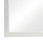 Wooden Mirror with Molded Trim Details White By Casagear Home BM242611