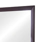 Mirror with Wooden Frame and Mounting Hardware Espresso Brown By Casagear Home BM242634